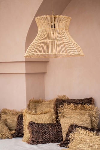 Verifica Lampă de sufragerie - The Flirt L, E27, rattan natural, scandi boho