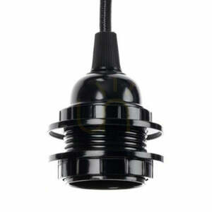 Cablu cu dulie E27 BAZAR BIZAR FL-B negru 450 cm small 1