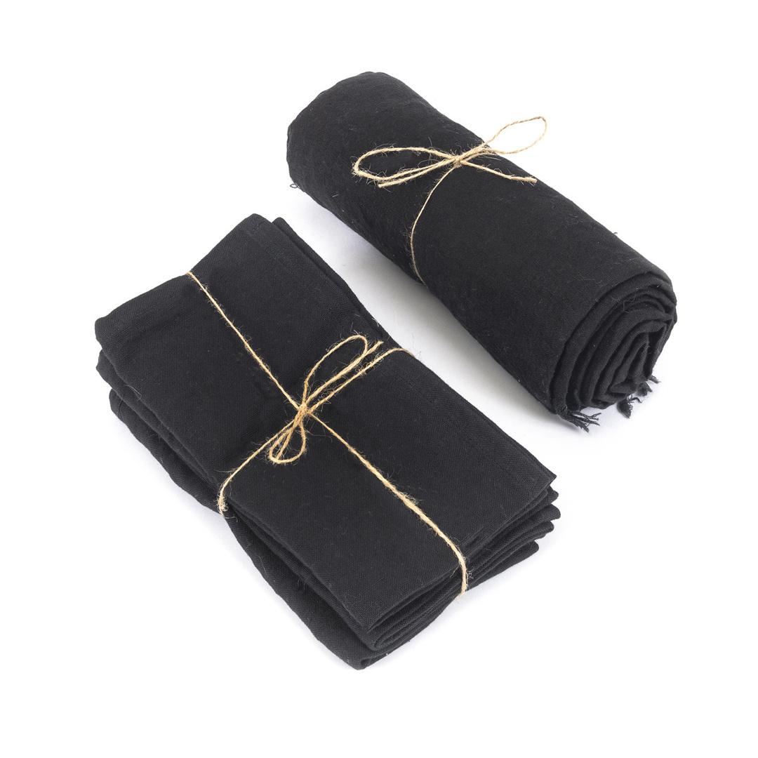 Verifica Față de masă din in - negru - 150x200 Față de masă din in - negru - 150x200