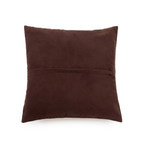 Husa de pernă din piele cu patru panouri - Ciocolată - 40x40. 1 Husa de pernă din piele cu patru panouri - Ciocolată - 40x40. small 1