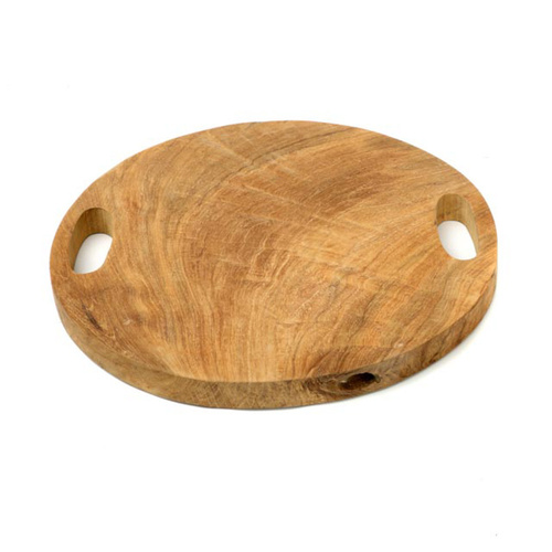 Verifica Tavă rădăcină din lemn de tec - Natural - L