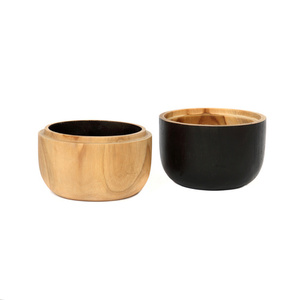 Bol dublu bucătărie BAZAR BIZAR Bondi, lemn de tek negru natural small 2