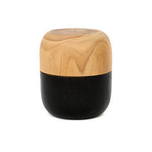 Bol dublu bucătărie BAZAR BIZAR Bondi, lemn de tek negru natural small 0