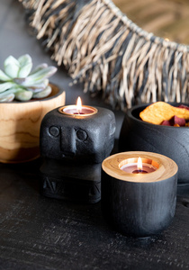 Bol din lemn de tec negru BAZAR BIZAR Bondi Collection 1 Bol din lemn de tec negru BAZAR BIZAR Bondi Collection small 1