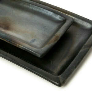 Farfurie de sushi arsă - negru - M small 4