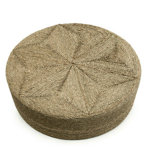 Puf Bazar Bizar The Huge Pouffe din iarbă de mare, natur, Ø100 cm small 1