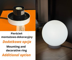 Lampă decorativă albă LUNA BALL, sferă de grădină de 15 cm – LED E27, rezistentă la raze UV small 8