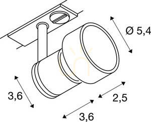 Spot șină SLV PURI gri GU10 50W 143392 5 Spot șină SLV PURI gri GU10 50W 143392 small 5