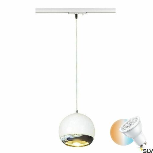 Verifica Lampă suspendată pentru șină SLV Light Eye alb/crom GU10 75W 143621