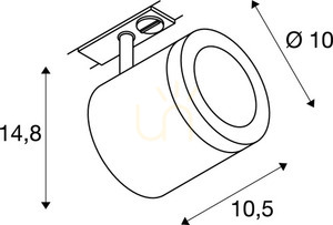 Spot LED sina SLV ENOLA_C alb 11W 3000K 1040lm 143951 2 Spot LED sina SLV ENOLA_C alb 11W 3000K 1040lm 143951 small 2