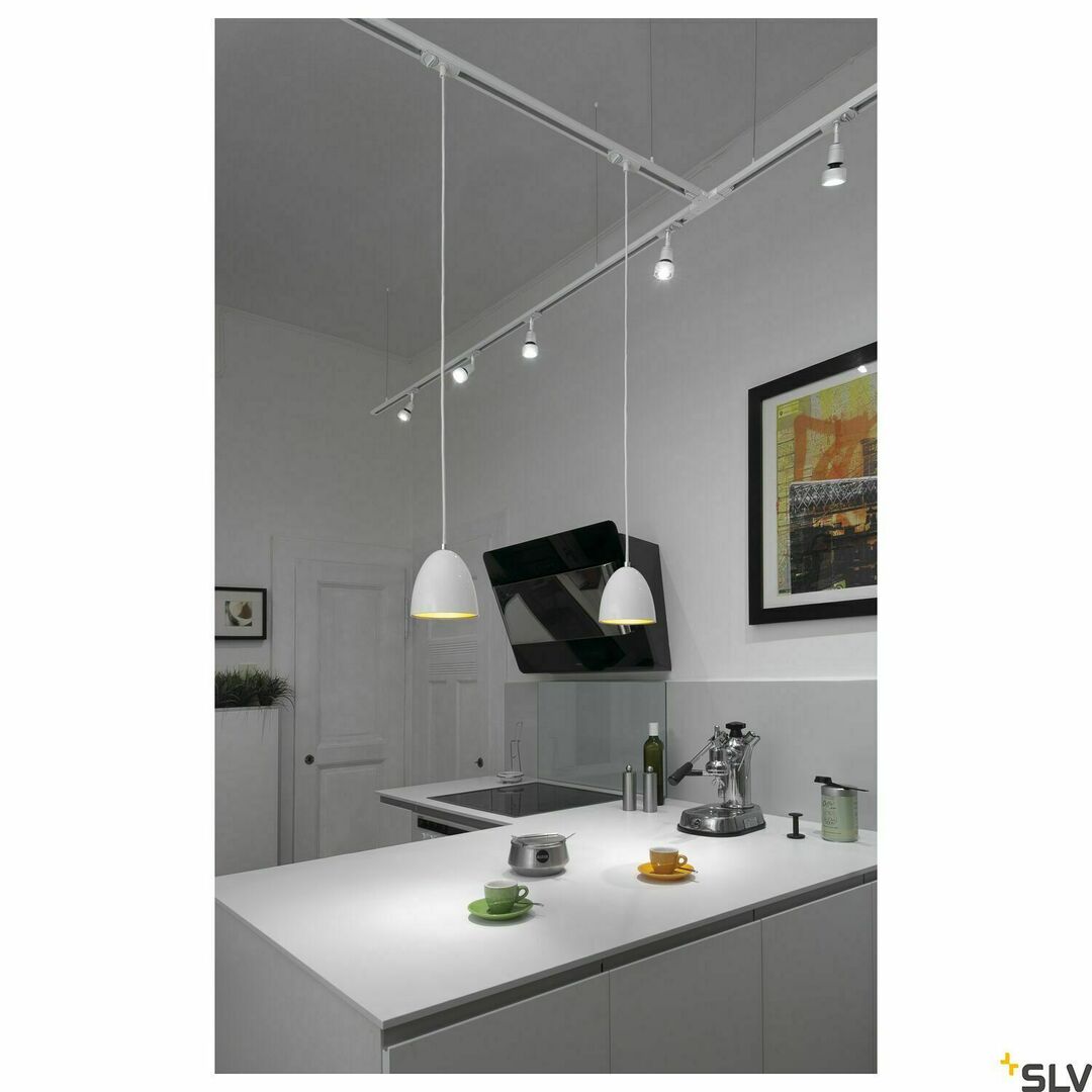 Vedere Lampă suspendată pentru șină SLV PARA CONE 14 alb GU10 35W 143991 Lampă suspendată pentru șină SLV PARA CONE 14 alb GU10 35W 143991