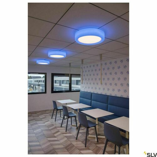 Verifica Lampă albă RGBW LED de perete și plafon SLV VALETO MALANG 1002858 34 W Ø50 cm