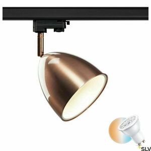 Spot pe șină SLV PARA CONE 14 cupru/alb 25W 3 faze 1002878 small 0
