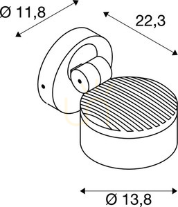 Aplica de perete exterior SLV ESKINA antracit 14,5W IP65 1002903 small 4