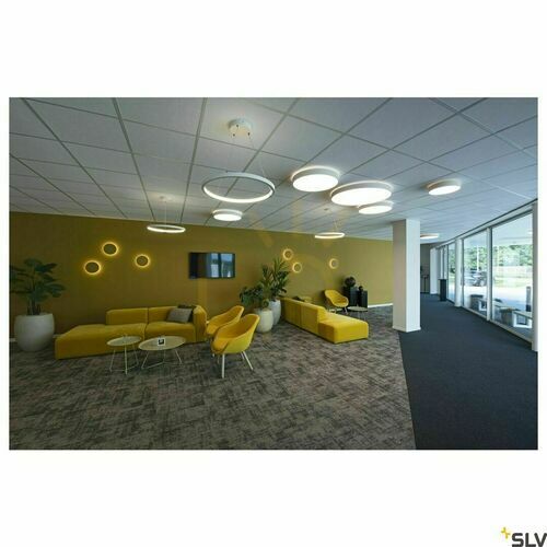 Verifica Lampă suspendată SLV ONE 60 DALI albă LED 24W 3000/4000K ø60 cm 1002910