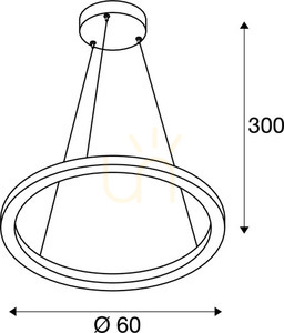 Lampă suspendată SLV ONE 60 DALI albă LED 24W 3000/4000K ø60 cm 1002910 small 6