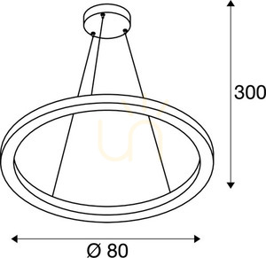 Lampă suspendată LED SLV ONE 80 DALI negru 32W 3000/4000K 1002911 small 6