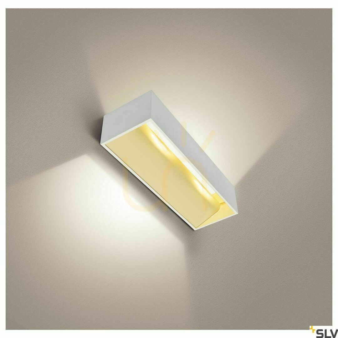 Afişa Aplica LED perete SLV LOGS IN L alb 21W 3000K 1002929 Aplica LED perete SLV LOGS IN L alb 21W 3000K 1002929