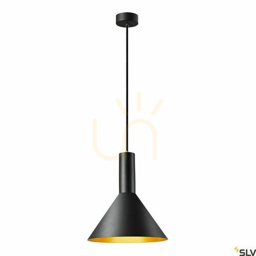 Verifica Lampă suspendată SLV PHELIA 275 E27 negru-auriu aluminiu 1002949