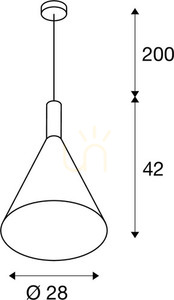 Lampă suspendată SLV PHELIA 280 E27 negru auriu aluminiu 1002950 6 Lampă suspendată SLV PHELIA 280 E27 negru auriu aluminiu 1002950 small 6