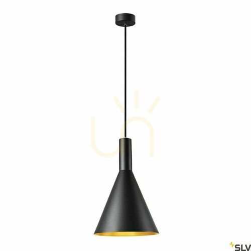 Verifica Lampă suspendată SLV PHELIA 280 E27 negru auriu aluminiu 1002950