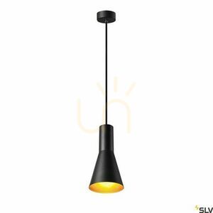Pendul SLV PHELIA 10 E27, negru/auriu, Ø13 cm, 1002951 small 1