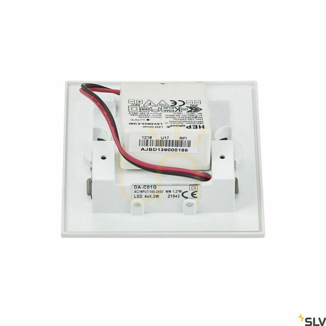 Vedere Lumină încastrată de perete SLV MOBALA alb 1,3W 3000K 1002982 Lumină încastrată de perete SLV MOBALA alb 1,3W 3000K 1002982