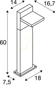 Lampadar exterior SLV ABRIDOR Pole 60 antracit 12W IP55 1002991 4 Lampadar exterior SLV ABRIDOR Pole 60 antracit 12W IP55 1002991 small 4