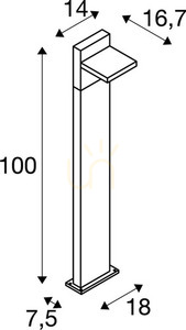 Stalp iluminat exterior SLV Abridor Pole 100 antracit 12W IP55 1002992 4 Stalp iluminat exterior SLV Abridor Pole 100 antracit 12W IP55 1002992 small 4