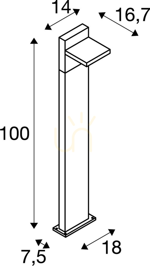 Spectacol Stalp iluminat exterior SLV Abridor Pole 100 antracit 12W IP55 1002992 Stalp iluminat exterior SLV Abridor Pole 100 antracit 12W IP55 1002992
