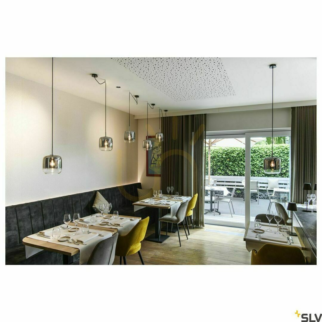 Spectacol Lampă suspendată SLV PANTILO 20 crom sticlă 15W 1003004 Lampă suspendată SLV PANTILO 20 crom sticlă 15W 1003004