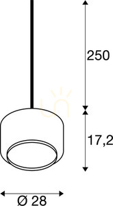 Lampă suspendată SLV PANTILO 28 sticlă cromată E27 28 cm 1003006 small 6