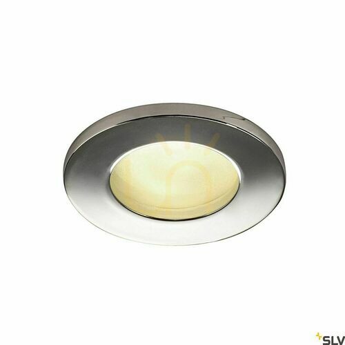 Verifica Spot exterior încastrat SLV DOLIX OUT GU10 crom IP44 50W 1001166