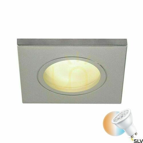 Verifica Spot incastrat exterior SLV DOLIX OUT GU10 gri transparent IP44 50W 1001171