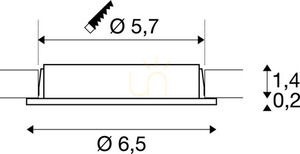 Spot încastrat SLV DL 126 alb LED 2.8W 3000K 12V 112221 4 Spot încastrat SLV DL 126 alb LED 2.8W 3000K 12V 112221 small 4