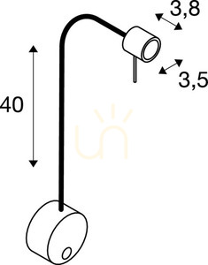 Lampă de suprafață SLV DIO FLEX PLATE crom 50W 146692 5 Lampă de suprafață SLV DIO FLEX PLATE crom 50W 146692 small 5