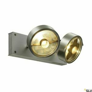Spot de perete și tavan SLV KALU 147316, aluminiu periat, 2 × GU10 QPAR111 small 1