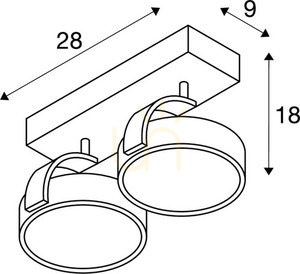 Spot de perete și tavan SLV KALU 147316, aluminiu periat, 2 × GU10 QPAR111 small 4
