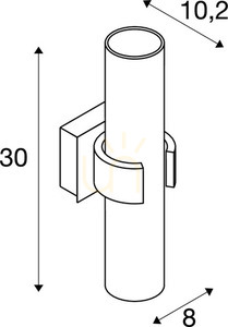 Lampă de perete SLV DENA 2 aluminiu E14 40W 147529 small 3