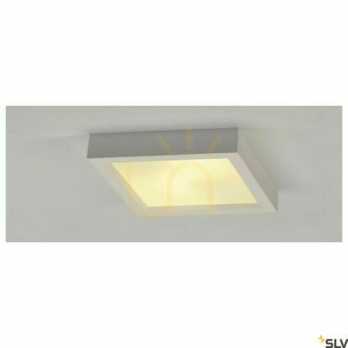 Verifica Lampă de tavan SLV PLASTRA 104 din ipsos albă 2x E27 max. 25W 25x25 cm 148002