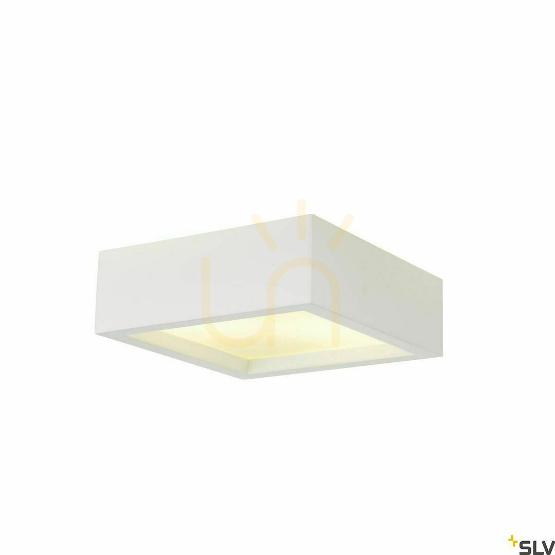 previzualizare Lampă de tavan SLV PLASTRA 104 albă din gips și sticlă E27 25W 148002 Lampă de tavan SLV PLASTRA 104 albă din gips și sticlă E27 25W 148002