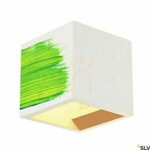 Aplică din gips SLV PLASTRA Cube 148018 albă, sus-jos, 11,5 cm, G9 small 1