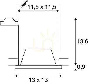 Spot încastrat SLV PLASTRA alb gips GU10 35W 148071 6 Spot încastrat SLV PLASTRA alb gips GU10 35W 148071 small 6