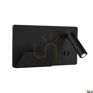 Aplica perete SLV SOMNILA negru LED 15W 3000K USB 1003455 small 0