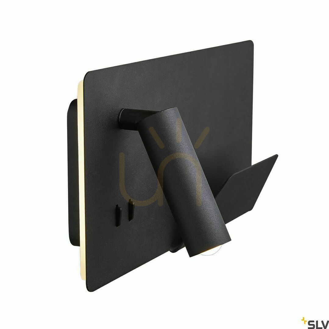 Vedere Aplică perete LED SLV SOMNILA negru 15W 3000K USB 1003456 Aplică perete LED SLV SOMNILA negru 15W 3000K USB 1003456