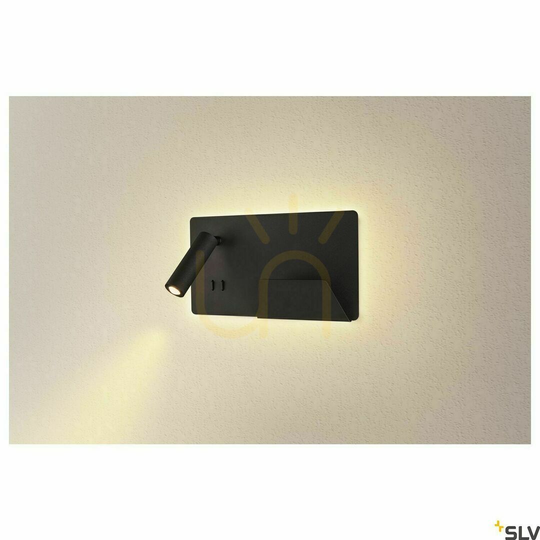 Verifica Aplică perete LED SLV SOMNILA negru 15W 3000K USB 1003456 Aplică perete LED SLV SOMNILA negru 15W 3000K USB 1003456