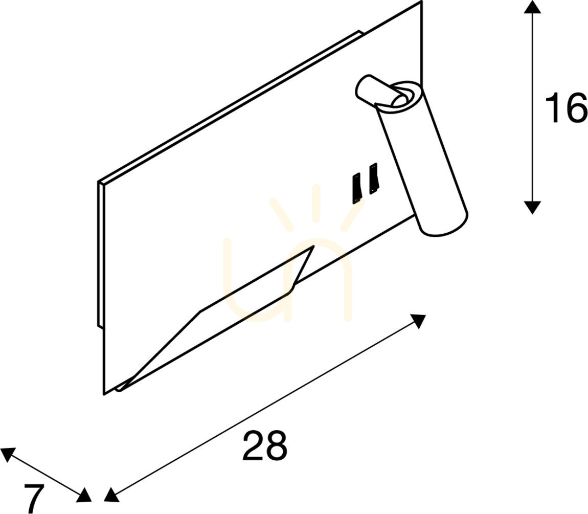Vedere Aplică perete LED SLV SOMNILA negru 15W 3000K USB 1003456 Aplică perete LED SLV SOMNILA negru 15W 3000K USB 1003456
