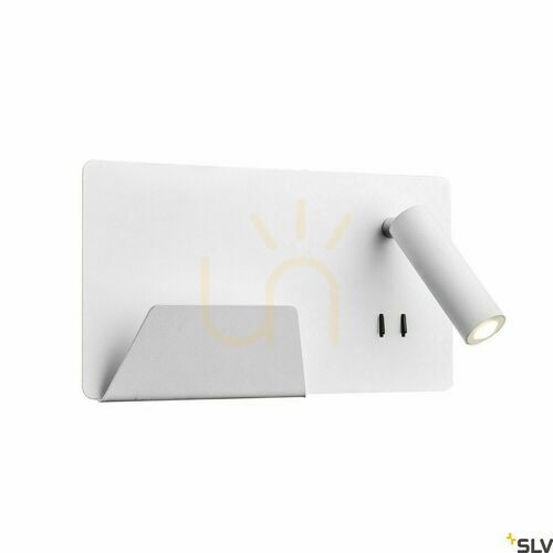 Verifica Aplică perete SLV SOMNILA alb 15W 770 lm 3000K USB 1003457