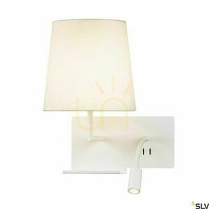Aplică SLV SOMNILA FLEX, stânga, albă, LED 3000 K cu USB, 1003459 small 1