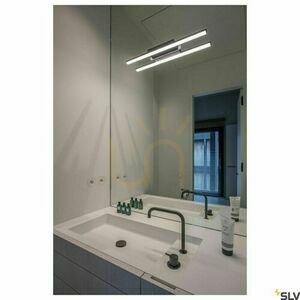 Aplică LED pentru oglindă SLV GLENOS II 60, neagră, 12 W, 3000/4000 K, 1003506 small 2